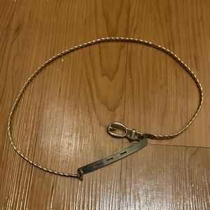 Gold braided belt